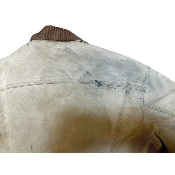 Vintage Carhartt Detroit Chore Jacket Size 44 – Blanket Lined, Distressed Workwe - Picture 10 of 12